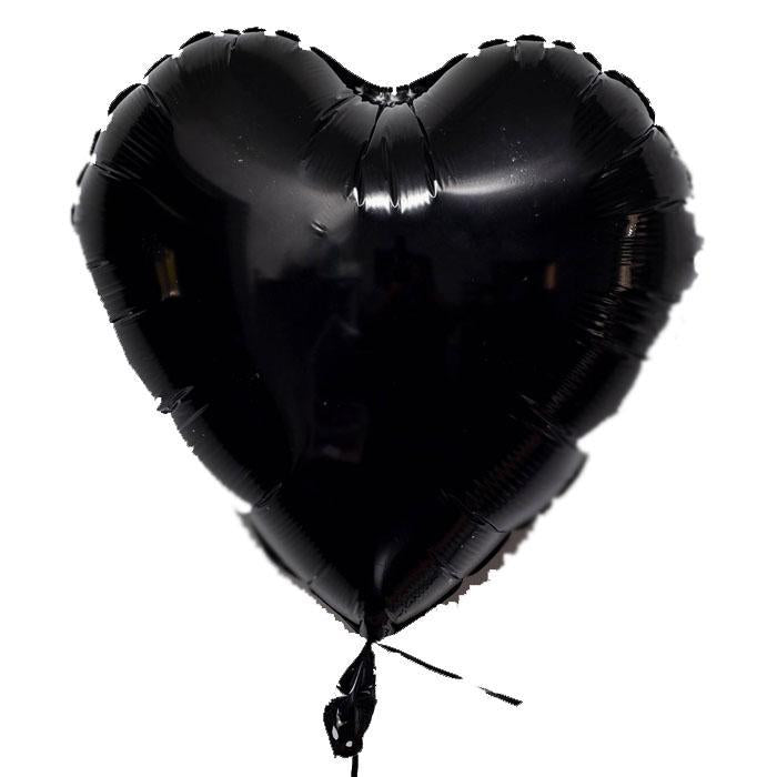 Foil Heart Balloons | Black | Party | Shop Balloons @ The French Kitchen Castle Hill