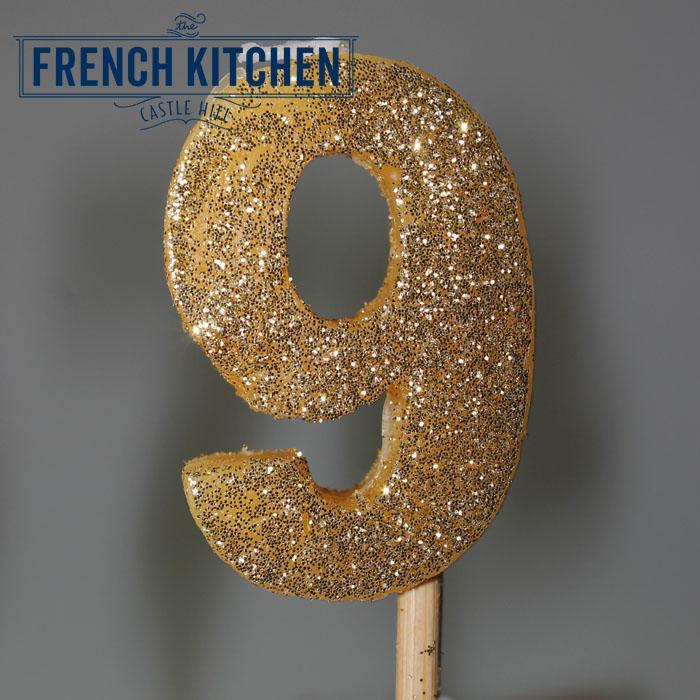 Gold Glitter Candle