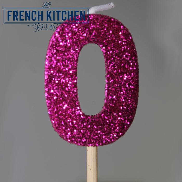 Pink Glitter Candle