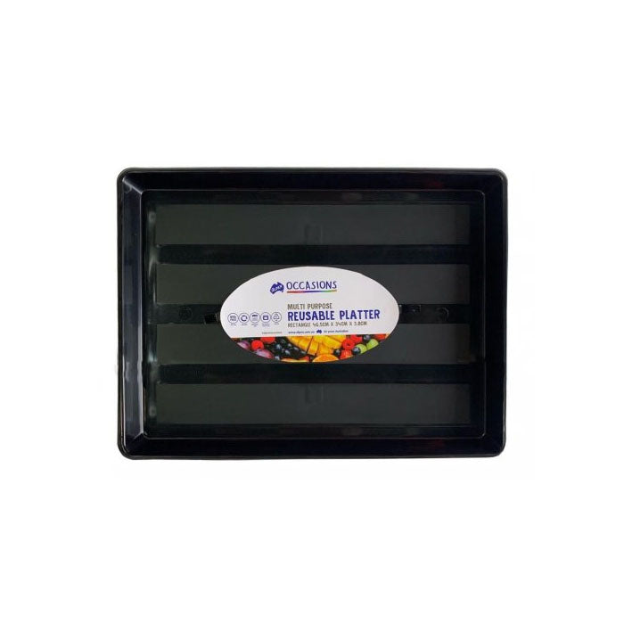 Black Plastic Platter | The French Kitchen Castle Hill | 96342593