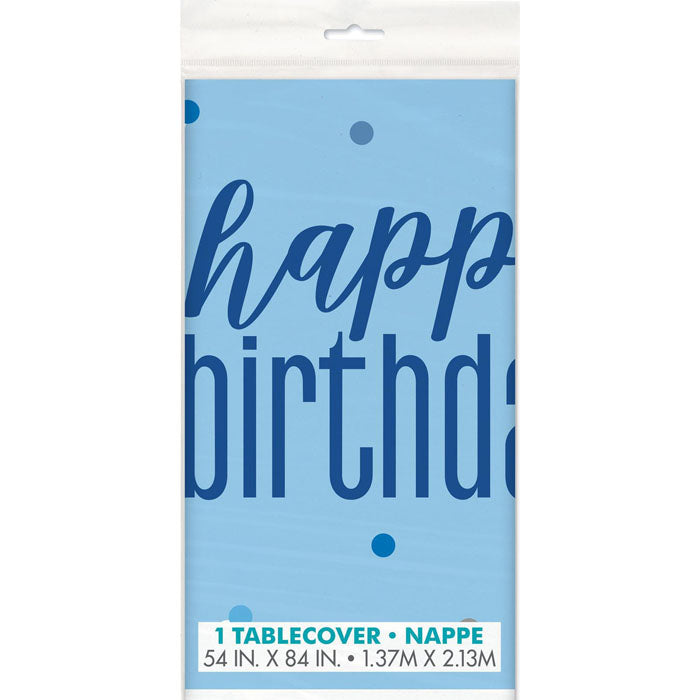 Happy Birthday Table Cover | Pink or Blue