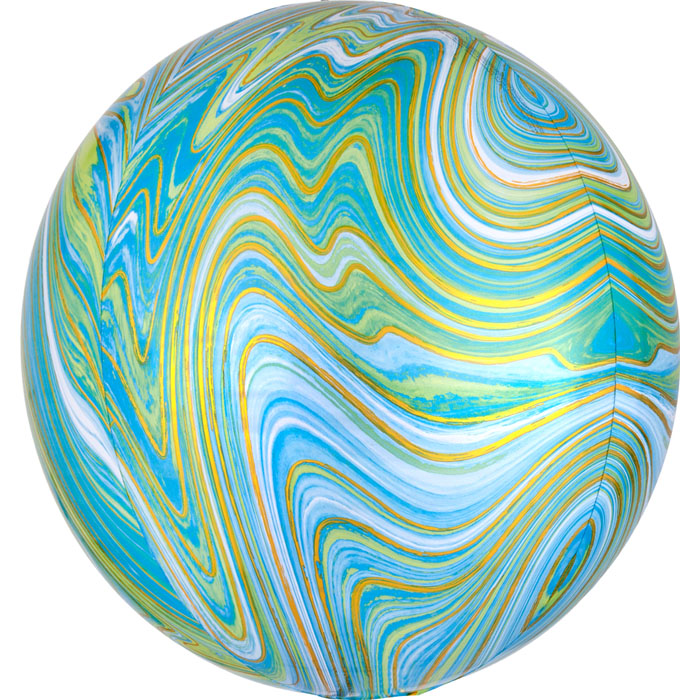 Green Marble Foil Orbz