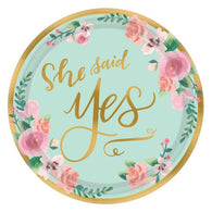 Bridal Shower | Mint Floral | Lunch Plates
