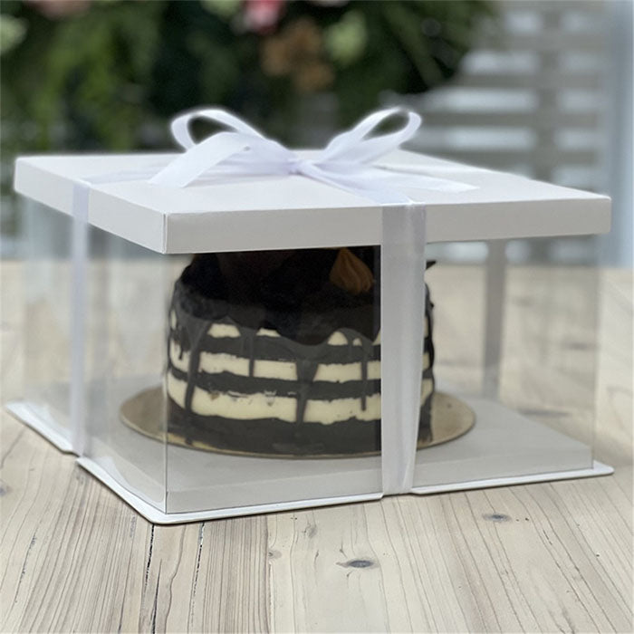 Clear Cake box | 8" x 8" x 6"