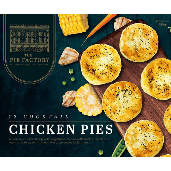 The Pie Factory Chicken Party Pies | 12pk
