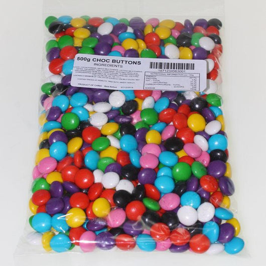 Chocolate Buttons Rainbow 500g bag
