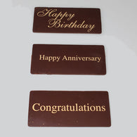 Chocolate Cake Toppers for cakes Happy Birthday, Happy Anniversary & Congratulations