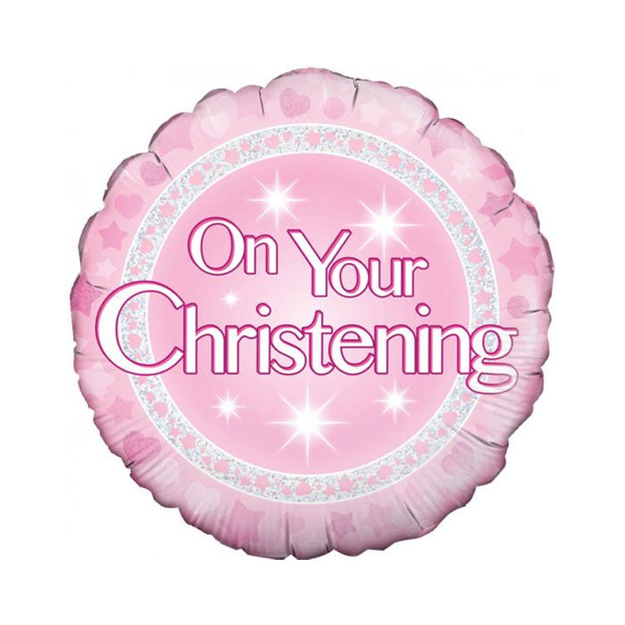 Christening Foil Balloon | Pink or Blue