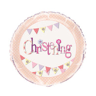 Christening Foil Balloon | Pink