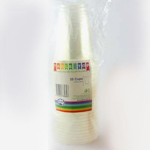 Clear Plastic Cups 25pk