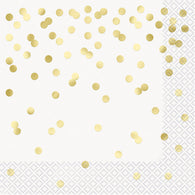 Gold Confetti Lunch Napkin | The French Kitchen Castle Hill