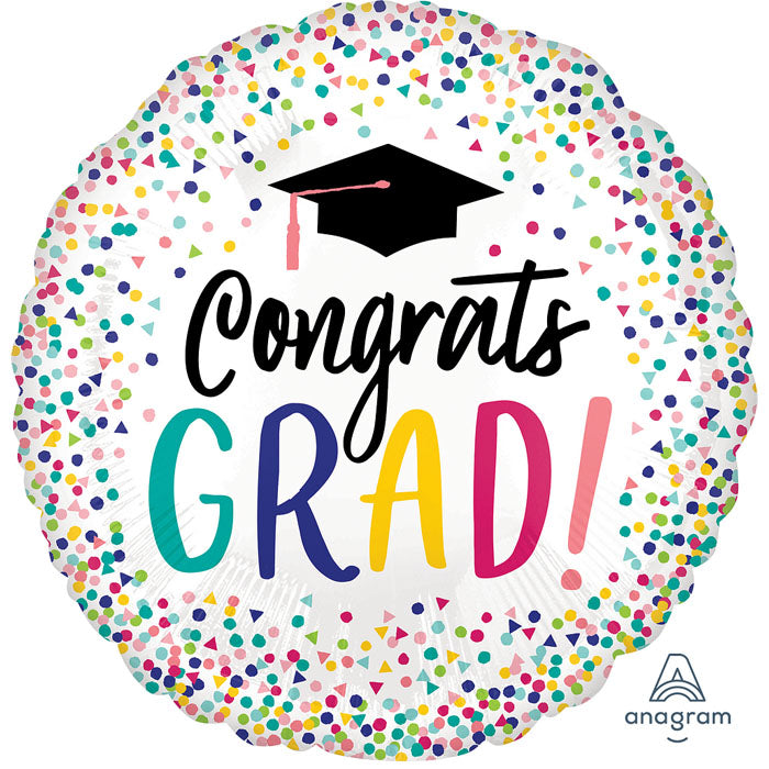 Congrats Grad | Jumbo Foil Balloon 28"