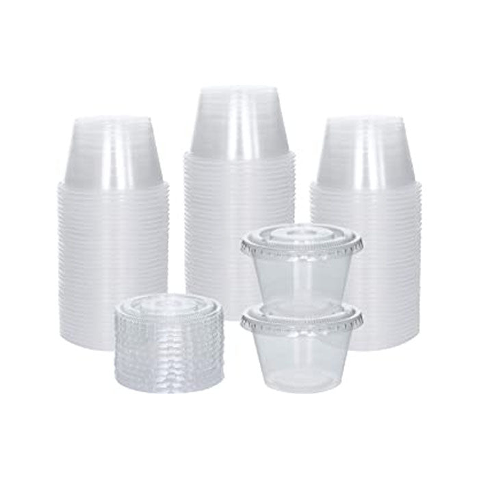 Mini Clear Round Containers & Lids | 18 pack