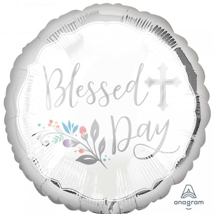 Blessed Day Sacraments Foil Balloon