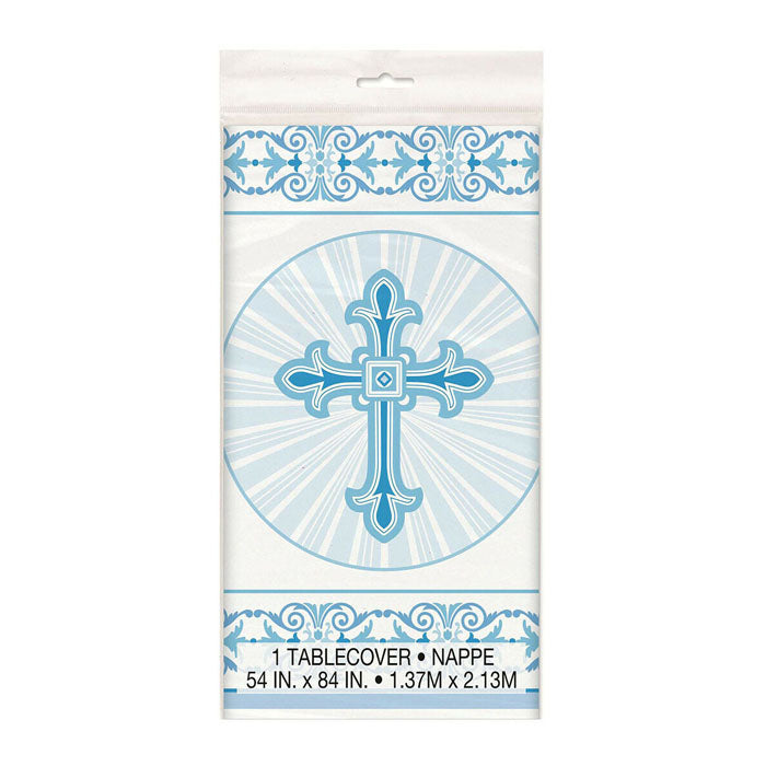 Cross table cover | Silver/Gold, Pink & Blue