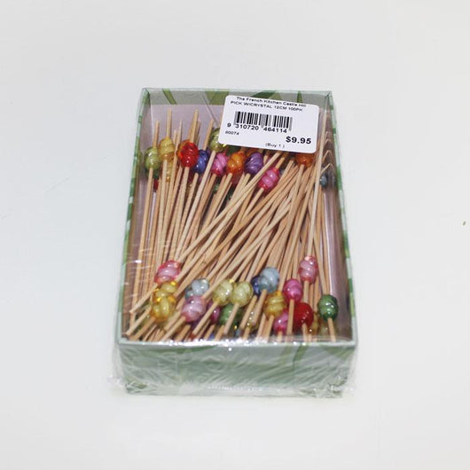 Coloured Bead Cocktail Pick 100 Pack