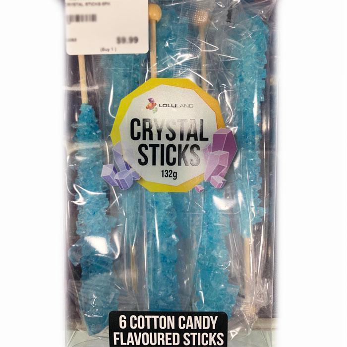 Crystal Sticks | Blue | Confectionery | Crystal Rock Pops | Unicorn Theme | Shop @ The French Kitchen Castle Hill