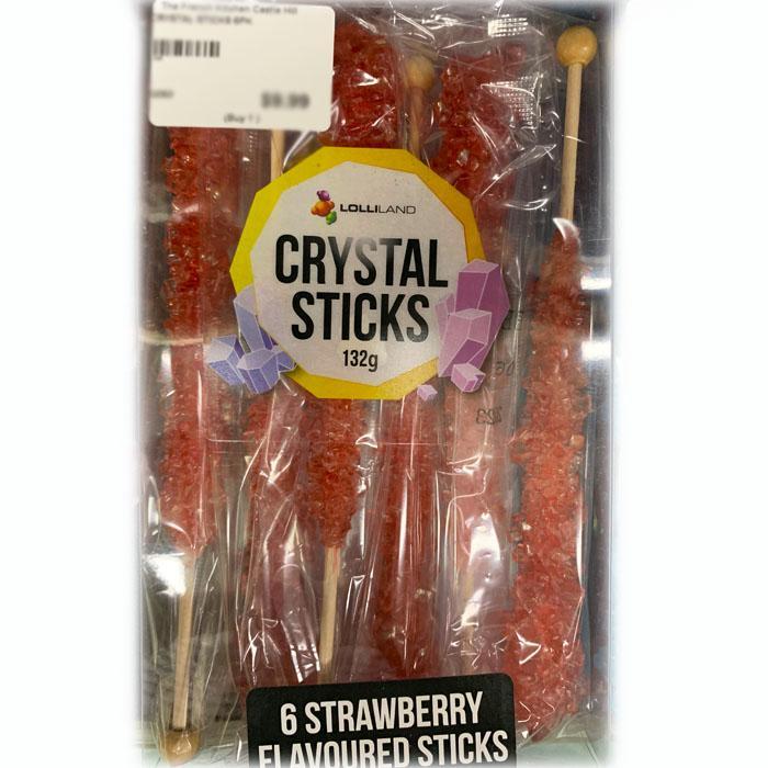 Crystal Sticks | Red | Confectionery | Crystal Rock Pops | Unicorn Theme | Shop @ The French Kitchen Castle Hill