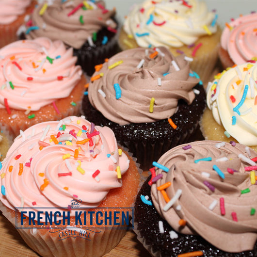 Mixed Cupcakes 16pk | Easy for school birthdays | The French Kitchen Castle Hill