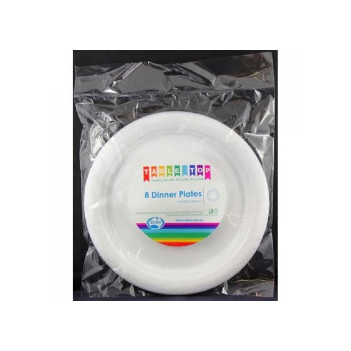 White Dinner Plate | 8 pack