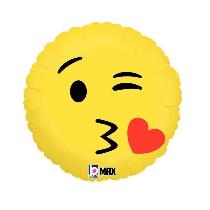 Emoji Valentine's Day Foil Balloons
