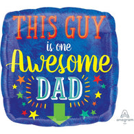 Happy Father's Day | Awesome Dad | Foil Balloon