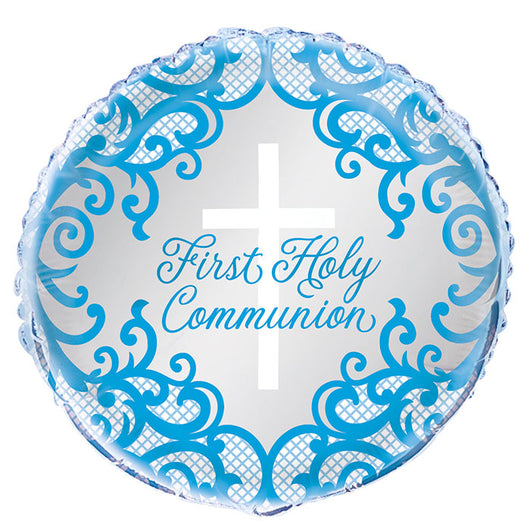 First Holy Communion Foil Balloon | Pink or Blue