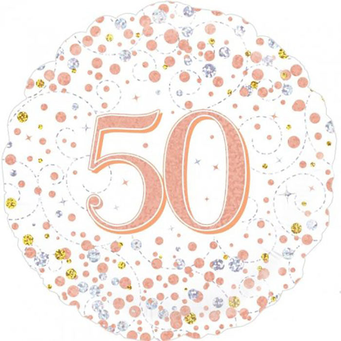 Rose Gold Birthday Foils