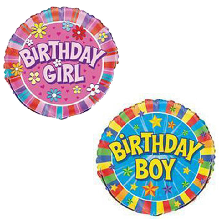 Birthday Girl/Boy | 18" Foil Balloon