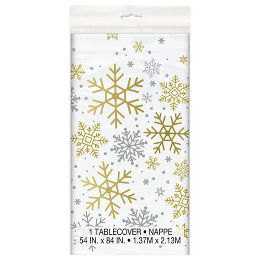 Snowflake Patterned Table Cover
