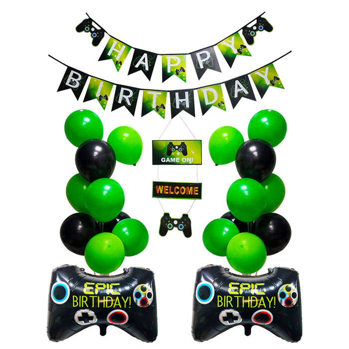 Happy Birthday Gaming Balloon Set