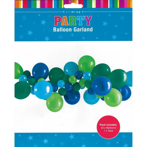 Blue & Green Balloon Garland Kit | The French Kitchen Castle Hill