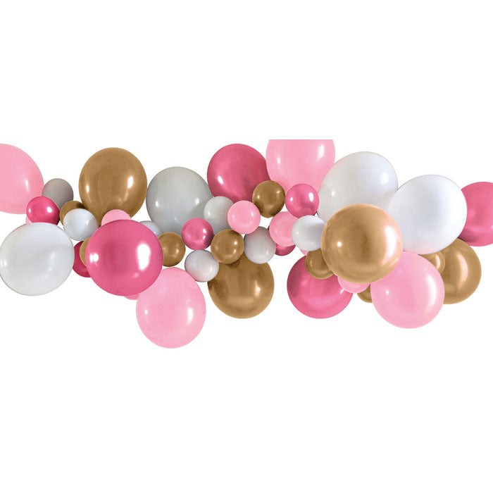 Pink & Gold Balloon Garland Kit