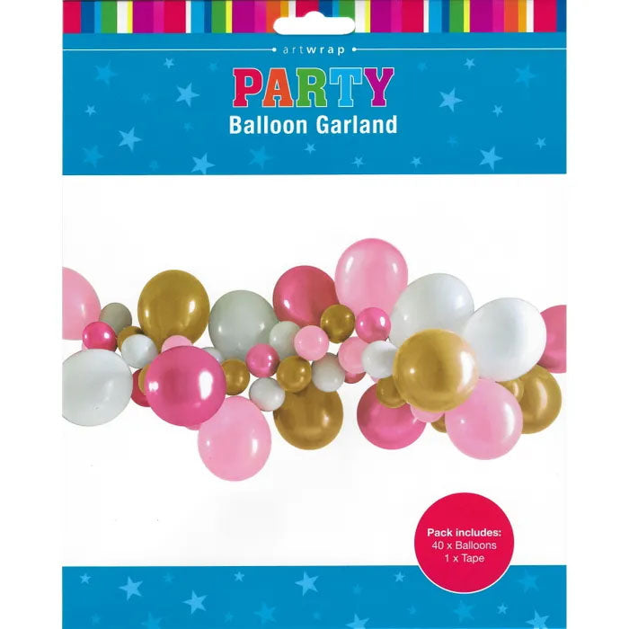 Pink & Gold Balloon Garland Kit | The French Kitchen Castle Hill