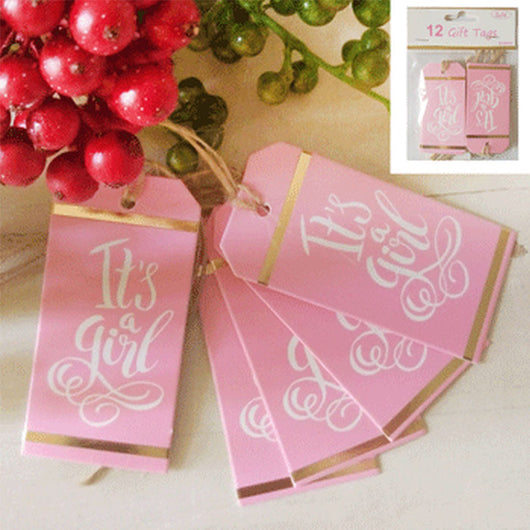 It's a girl gift tags