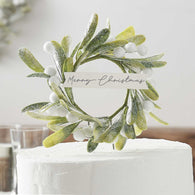 Christmas Wreath Cake Topper | Ginger Ray | The French Kitchen Castle Hill 