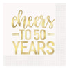 Cheers to 50 Years | Decorative Napkins | Anniversary