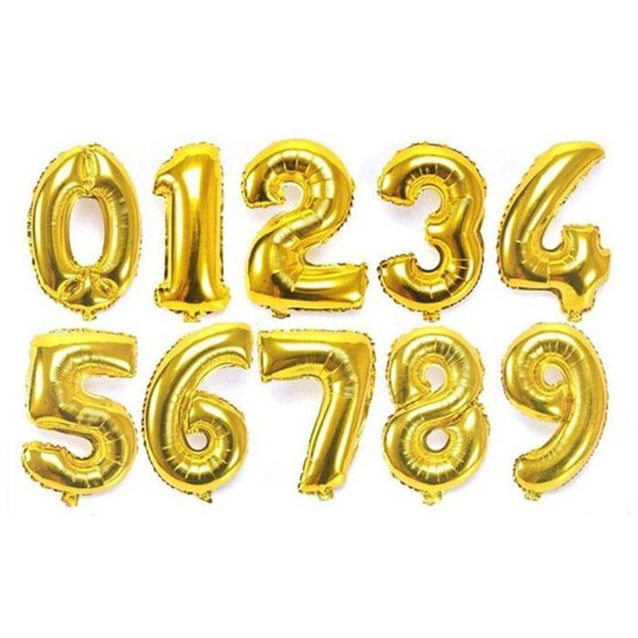 Gold Jumbo Number Foils