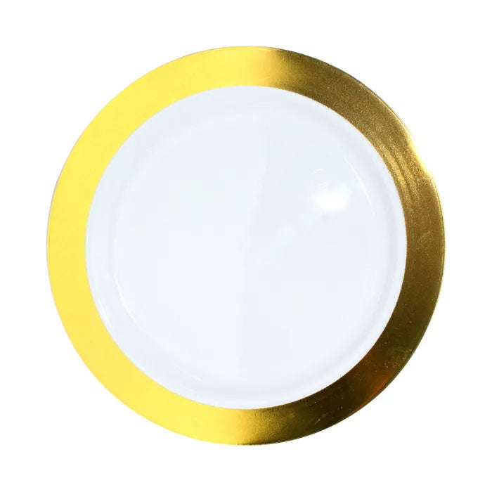 Gold Trim 7" Plates | 6 Pack