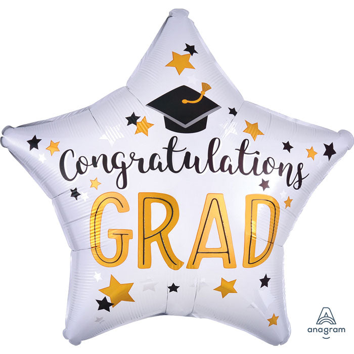 Congratulations Grad | Foil Star Balloon