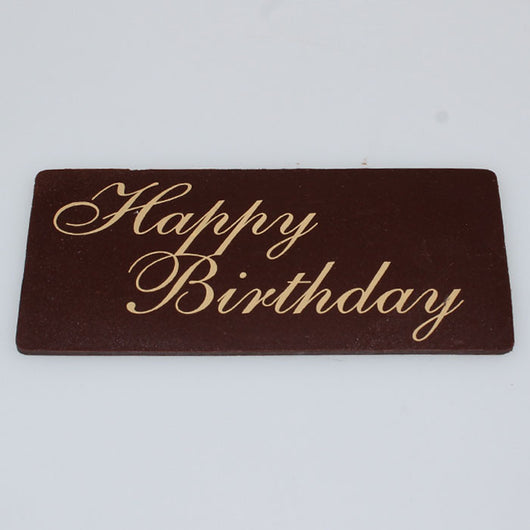 Chocolate Editable Cake Topper Happy Birthday