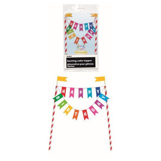 Happy Birthday Bunting Cake Toppers