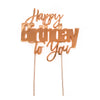 Metal "Happy Birthday to you" Cake Topper