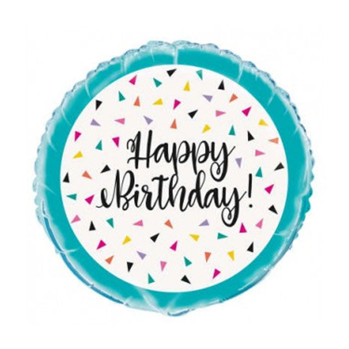 Rainbow Sprinkle Balloon Happy Birthday | 18" Foil Balloon