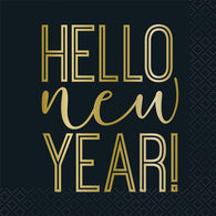 Hello New Year Cocktail Napkin | The French Kitchen Castle Hill