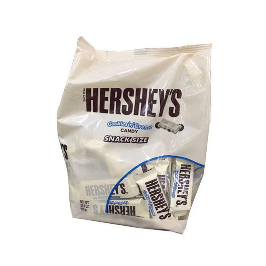Hersheys Cookies & Cream individually wraped chocolate, USA's finest chocolate Hershey's. Available 7 days a week at The french Kitchen Castle Hill