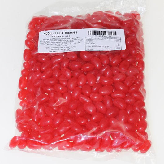 Jelly Beans Red coloured 500g bag
