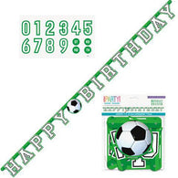 Soccer Jointed Happy Birthday Banner