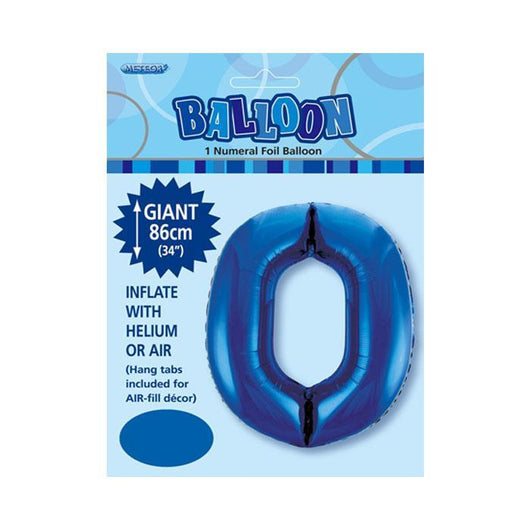 Jumbo Blue Foil 0 Balloon