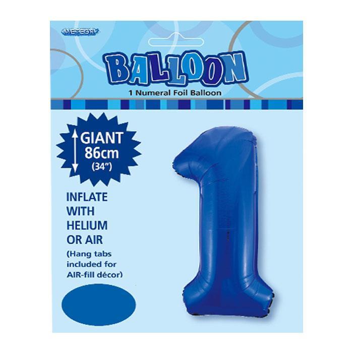 Jumbo Blue Foil 1 Balloon